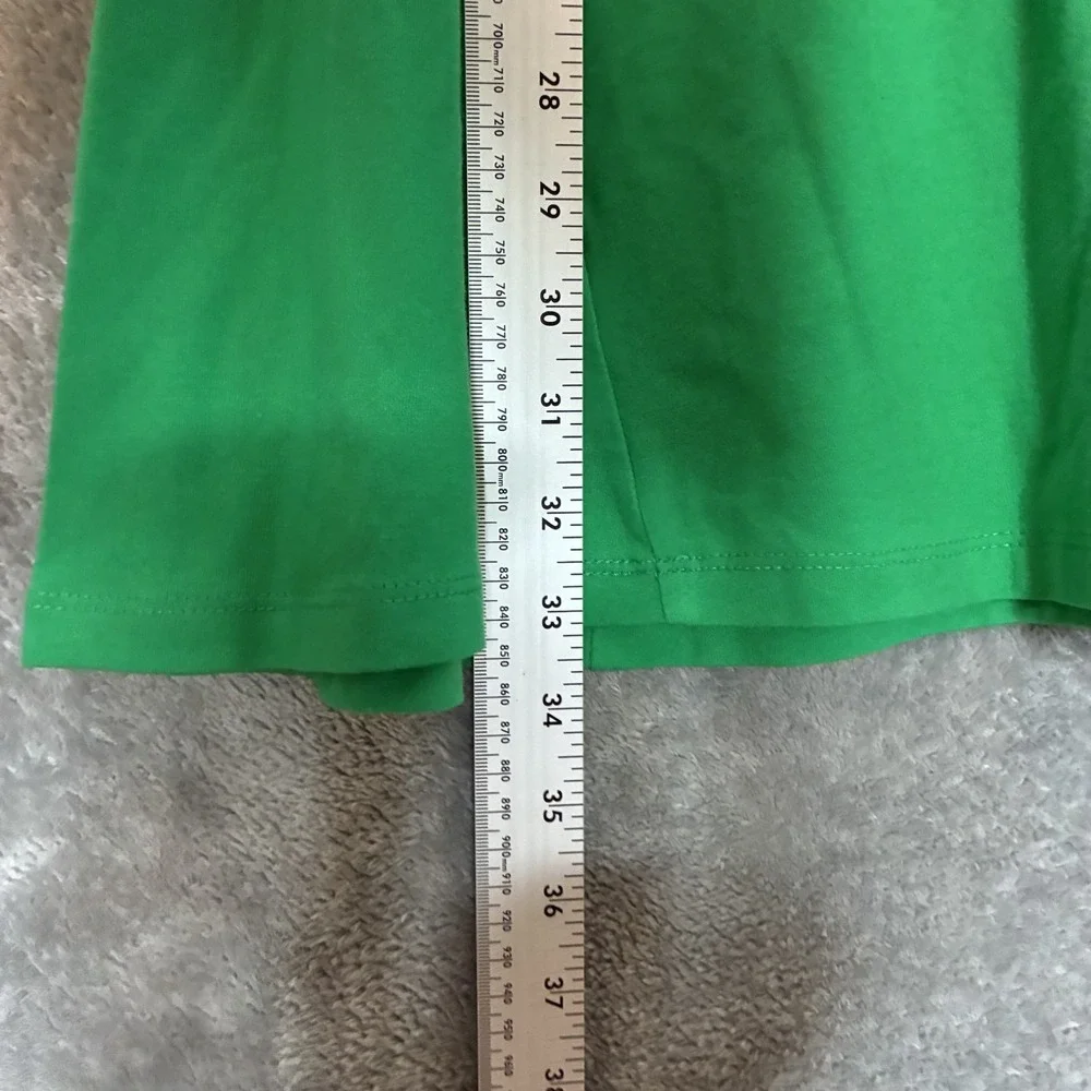 A New Day Womens Cozy Knit Sleeveless Skater Dress M Green Minimalist Sporty NWT